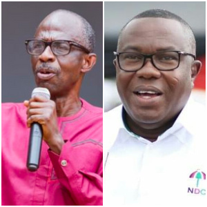 Image of Samuel Ofosu-Ampofo (right), Johnson Asiedu Nketiah (left) both contesting in NDC chairmanship race