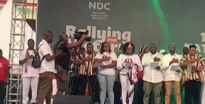 Image of Some of the new executives of the NDC