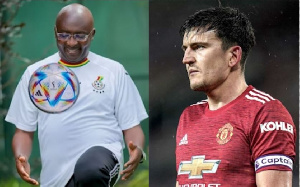 Image of Bawumia and Harry Maguire