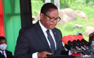 Image of Malawi's president, Lazarus Chakwera