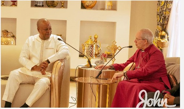 Image of John Mahama and Reverend Justin Welby