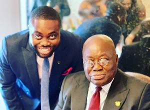 Image of Kow Essuman and President Nana Addo Dankwa Akufo-Addo