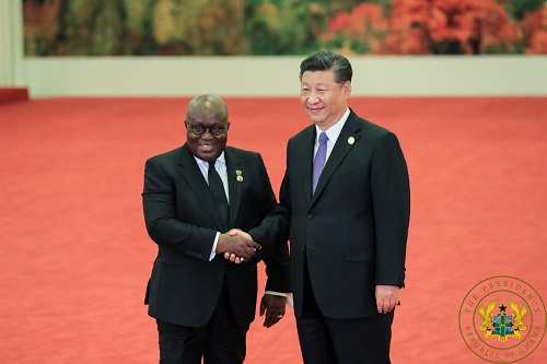 Image of Akufo-Addo and Chinese president Xi Jingping