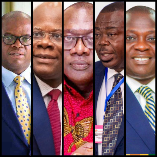 Image of Some nominated appointees of President Akufo-Addo, Bryan Acheampong to the far right
