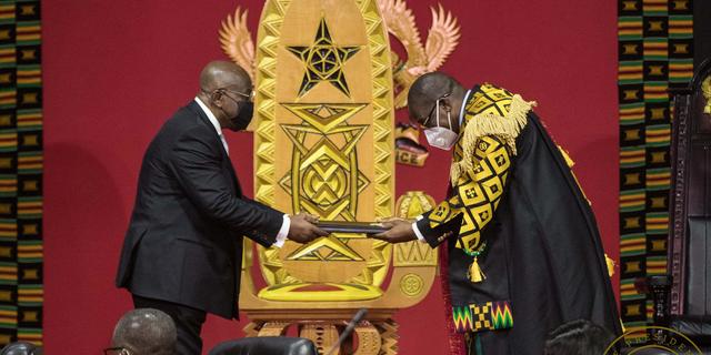 President Akufo-Addo and Alban Bagbin (Speaker of Parliament)