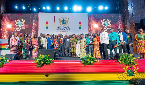 Image of President Akufo-Addo gave national honours at an event last week