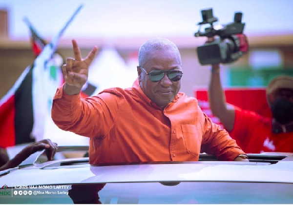 Image of John Dramani Mahama has taken his campaign to the Bono East Region