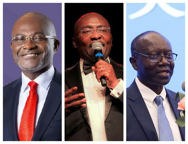 Image of Kennedy Agyapong, Dr Bawumia and Ken Ofori-Atta