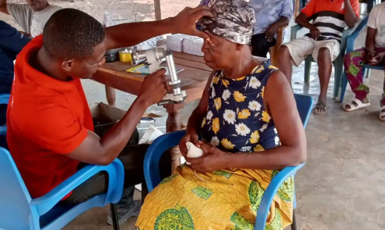 Krachi East: NDC parliamentary candidate organises free eye screening for constituents