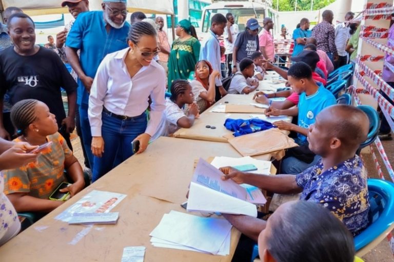 Zanetor Agyeman-Rawlings urges participation in voter registration as she visits EC headquarters