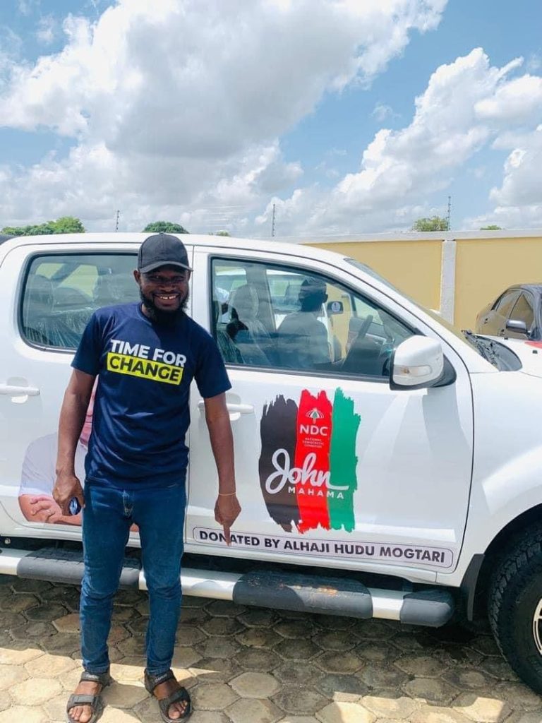 Hudu Mogtari donates pick-up truck, 25 motorbikes and cash to NDC Upper West Region