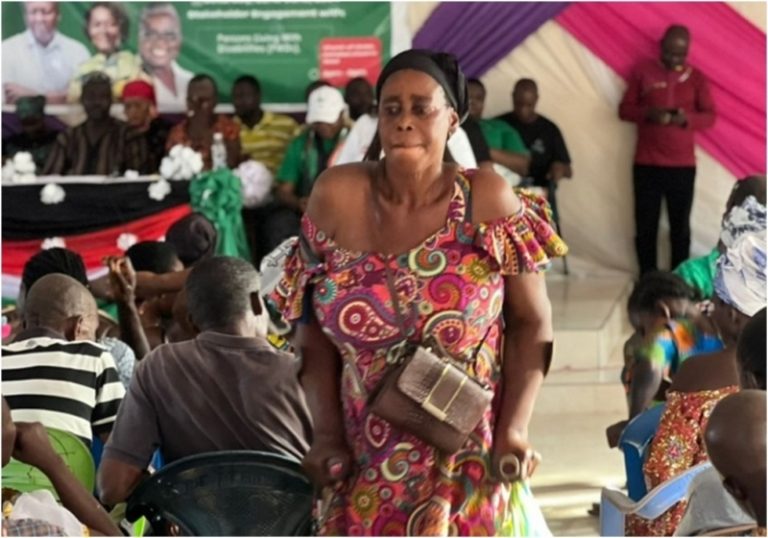 Some Persons with Disabilities in Cape Coast rally for NDC victory in 2024