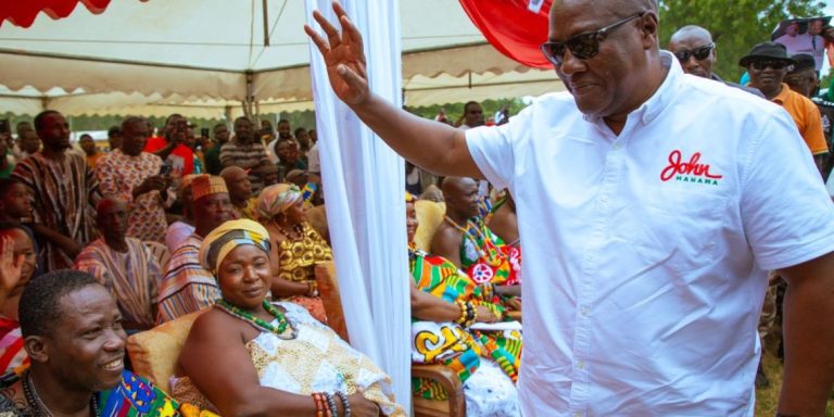 Mahama begins 4-day tour in Volta Region