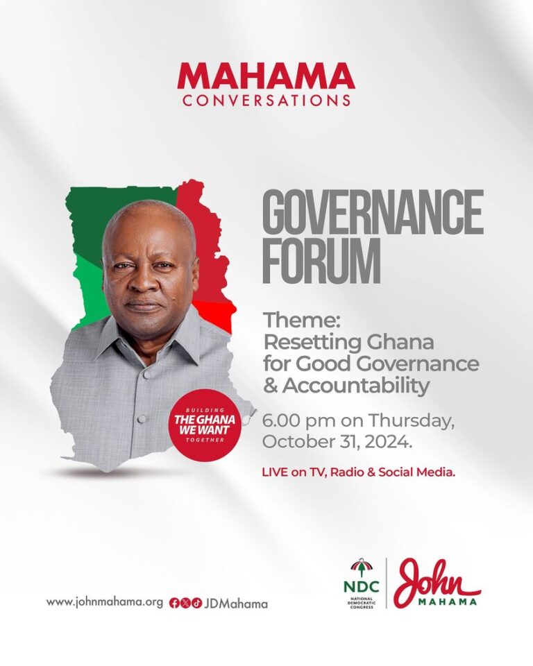 Mahama to host governance forum today